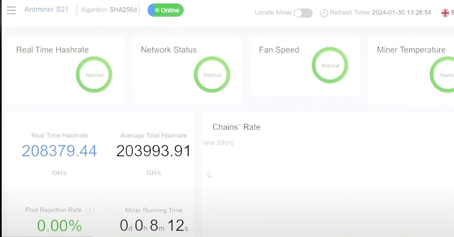Antminer S21 채굴 가이드 : Rongminer의 단계별 자습서